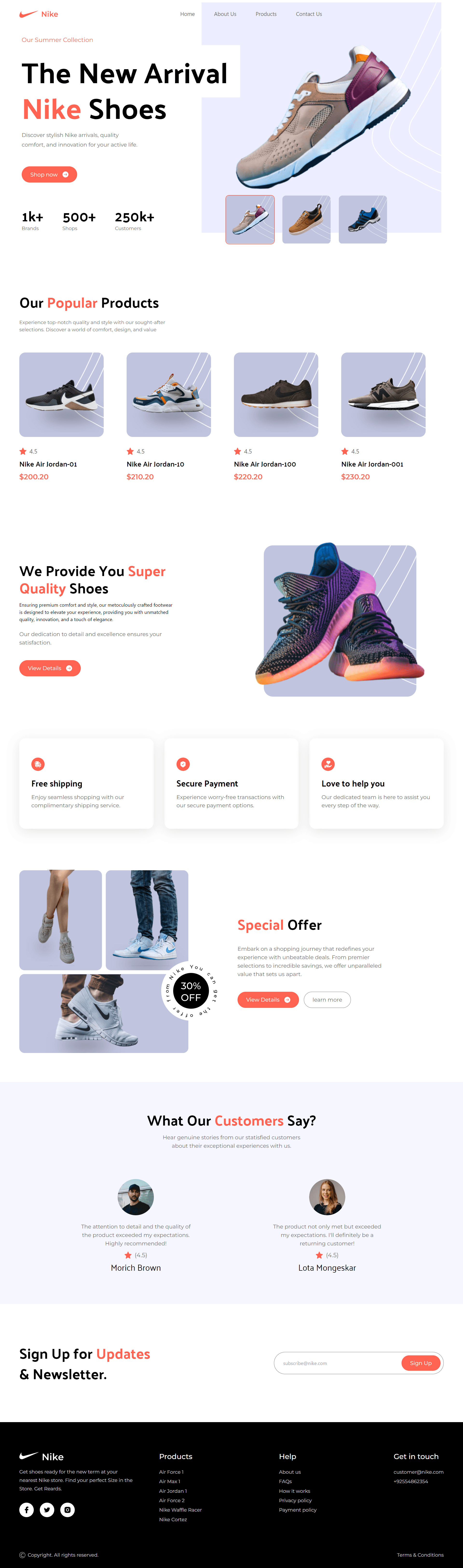 Nike Landing Page